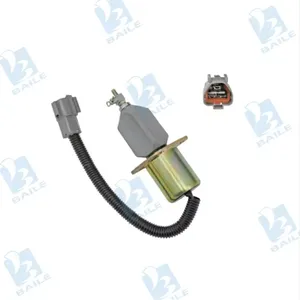 Solenoid penghenti bahan bakar 12V Solenoid SA-4673-S mesin Stop Solenoid untuk R60-5 3A 4TNE98