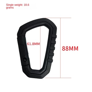 อะไหล่กระเป๋าอเนกประสงค์สำหรับปีนเขาและกิจกรรมกลางแจ้ง รุ่น Yimei TB008 น้ำหนักเบา ทนทาน กันน้ำ พร้อมห่วงรูปตัว D ทำจากพลาสติกอย่างดี เหมาะสำหรับการใช้งานทางยุทธวิธี - Product Image 6