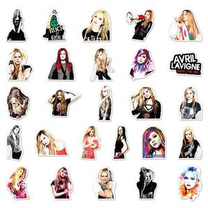 51 Uds alta calidad portátil Ipad autoadhesivo <span class=keywords><strong>Manga</strong></span> dibujos animados pegatina <span class=keywords><strong>Rock</strong></span> cantante vinilo PVC Avril pegatinas - Product Image 4