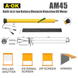 Chargeur de batterie au Lithium AM45-ES A-OK produit intelligent ouvre-<span class=keywords><strong>rideau</strong></span> stores enrouleurs LEU accessoires de <span class=keywords><strong>moteur</strong></span> tubulaire - Product Image 5
