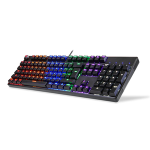 Teclado mecánico para juegos Blue Axis Retro <span class=keywords><strong>Desktop</strong></span> Notebook Keyboard LED Rainbow Usb óptico con cable 104 teclas - Product Image 3