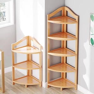 Corner <b>shelf</b>, floor-standing kitchen triangular corner cabinet, modern minimalist bedroom storage <b>rack</b>, export custom model. - Product Image 1