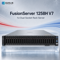 Serveur FusionServer 1258H V7 1U en rack pour l'infrastructure de stockage et le support des déploiements de calcul en périphérie