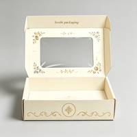 Boîte d'emballage pour gâteau transparente personnalisée haut de gamme avec fenêtre, boîtes en papier pour boulangerie personnalisées