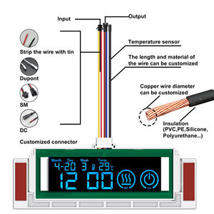 สวิตช์เซ็นเซอร์สัมผัสแบบกดคู่ 2+1 ปุ่ม พร้อมหน้าจอ LCD แสดงผล CCT ปรับหรี่แสงได้ รองรับ DC 12V 60W 5A  พร้อมหน่วยความจำ  ควบคุมเวลาและอุณหภูมิ  IP21 สำหรับกระจกอัจฉริยะ ใช้ในโรงแรม  รองรับความหนา 1-6 มม. - Product Image 4