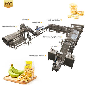 Ligne de production semi-automatique professionnelle de chips de banane plantain avec acier inoxydable 304, prête à être expédiée - Product Image 1