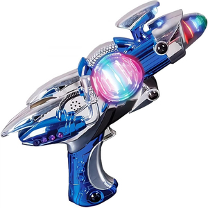 Ánh sáng lên siêu dẫn ánh sáng quay bóng không gian tiếng ồn Blaster Súng đồ chơi với niềm vui không gian âm thanh - Product Image 4