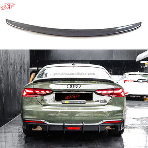 Aile arrière de coffre de pare-chocs en Fiber de carbone véritable de Style B9 S pour Audi A5 S5 B9.5 berline aileron arrière Bodykit 17-25 - Product Image 1
