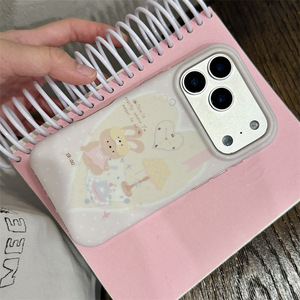 เคสโทรศัพท์ลายกระต่ายน่ารักแบบสองชั้นสำหรับ iPhone17ProMax/16/15/14 รุ่น Sweet Girls Cover - Product Image 3