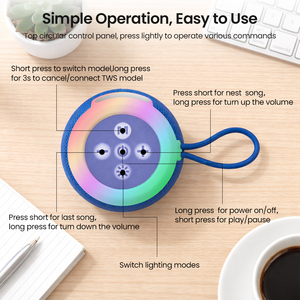 <strong>Cheap</strong> Price Portable <strong>Bluetooth</strong> <strong>Speaker</strong> Powerful <strong>Loud</strong> Sound Wireless <strong>Speaker</strong> BT V5.4 Small <strong>Speakers</strong> for Beach Holiday Birthday - Product Image 3