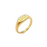 Cadeau de luxe pour femme, bague en acier inoxydable plaqué or 18 carats PVD, argent non ternissant, numéro d'ange 11:11, bijoux pour couple amoureux
