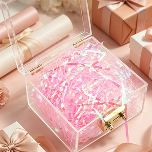 Papel Rafia Brillante Multicolor Popular, Rafia Iridiscente con Destellos, Se Utiliza para Manualidades, Relleno de Cestas y Envoltorios de Regalos - Product Image 2