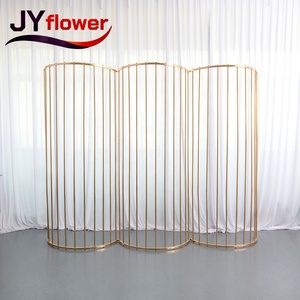 JY ขาตั้ง<span class=keywords><strong>ซุ้ม</strong></span>แต่งงานสีทองหรูหราฉากหลังทำจากสแตนเลสสำหรับงานวันเกิดของตกแต่งงานปาร์ตี้<span class=keywords><strong>เหล็ก</strong></span>ในงานแต่งงาน - Product Image 5