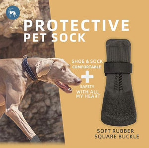 Pet Dog Shoes & Socks Breathable <b>Latex</b> Anti-Slip Dog <b>Boots</b> Protect Claws for Medium and Large Pets Outdoor Use - Product Image 5