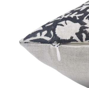 Floral Hand Block Print on Poly <b>Linen</b> Pillow <b>Cover</b> Spring Pillow <b>Cushion</b> <b>Cover</b> Floral <b>Linen</b> Pillow <b>Cover</b> Block Print - Product Image 2