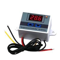 Termostato Digital XH-W3001 -50~110 ° Sensor de Temperatura NTC 10K LED para Calefacción y Refrigeración, Resistente al Agua, 12V 24V 220V