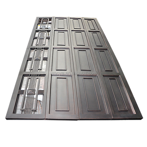 Puertas corredizas de garaje de diseño personalizado, puertas correderas automáticas <span class=keywords><strong>para</strong></span> Villa de acero, residencial, seccional, barato - Product Image 3