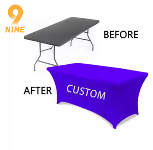 Tùy Chỉnh Được Trang Bị Hình Chữ Nhật Bảng Vải Cá Nhân Tablecover Hình Ảnh Hình Ảnh Logo Cho Đám Cưới Khuyến Mại Cờ Biểu Ngữ Hiển Thị - Product Image 5