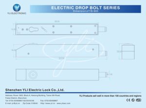 Lucchetto elettrico montato su superficie W/YB-900 a cilindro - Product Image 4