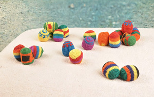 Customized <strong>Hacky</strong> Ball <strong>Sacks</strong> Assorted Colors Crochet Woven Kickball Soft Knitted Kick Balls Footbag - Product Image 6