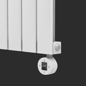 <span class=keywords><strong>Radiateur</strong></span> électrique vertical blanc mural à panneau plat avec thermostat pour chambre à coucher - Product Image 4