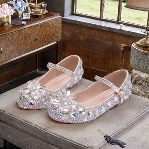 Zapatos de Tacón Alto de Novia con Cristal, Tacones Finos Plateados, Transpirables y Resistentes al Desgaste, Nueva Moda de Primavera para Mujer - Product Image 2