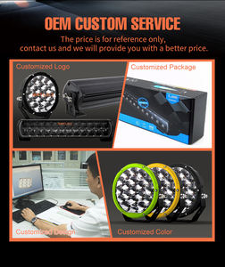 Luz de Conducción LED de 9 Pulgadas, Doble Color Blanco y Ámbar, Luz de Posición, Accesorios Todoterreno para Camiones, Autos y <span class=keywords><strong>4x4</strong></span> - Product Image 6