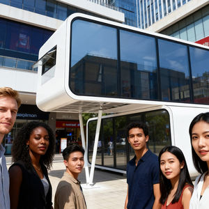 Rumah Prefab XULV Kapsul Tempat Tidur Kabin <span class=keywords><strong>Hotel</strong></span> Rumah Kontainer Pod Tidur Rumah Mungil Mobile Luar Ruangan Rumah Kapsul Mewah - Product Image 5