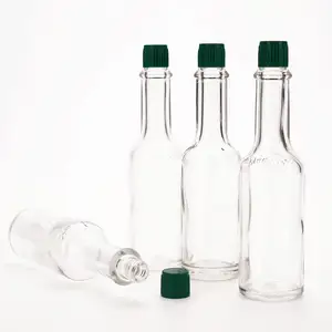 VISTA mini-botella de vidrio para salsa caliente, frasco de cristal con tapa de tornillo, 50ml, 100ml, 150ml