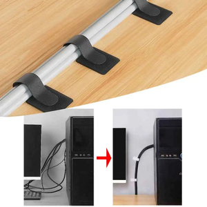 Wholesale Reusable Fastening Wire Organizer Adjustable Cable Ties Cord Rope Holder Self Adhesive <b>Computer</b> <b>Desk</b> Straps Manager - Product Image 1