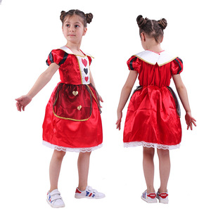 Ensemble <span class=keywords><strong>de</strong></span> costumes pour enfants : comprenant une robe du <span class=keywords><strong>Chat</strong></span> du <span class=keywords><strong>Cheshire</strong></span> et une tenue <span class=keywords><strong>de</strong></span> Reine des Cœurs - Parfait pour les fêtes à thème et les soirées d'Halloween - Product Image 2