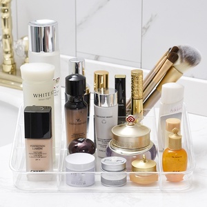 Boîte de rangement en plastique pour cosmétiques de bureau rouge à lèvres produits de soins de la peau - Product Image 3