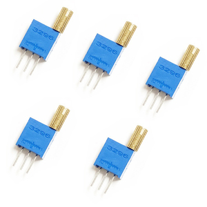 Cho <span class=keywords><strong>3296W</strong></span> điện trở 1K 2K 5K 10K 20K 50K <span class=keywords><strong>ohm</strong></span> 8mm dài xử lý TRIM chiết đa vòng tròn chính xác chiết với núm - Product Image 2