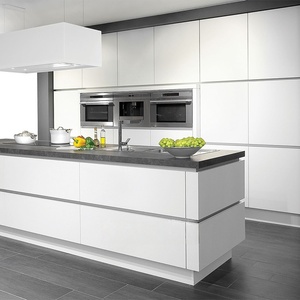 Hot bán độ bóng cao Trắng sơn mài Custom made tủ bếp thiết kế - Product Image 4
