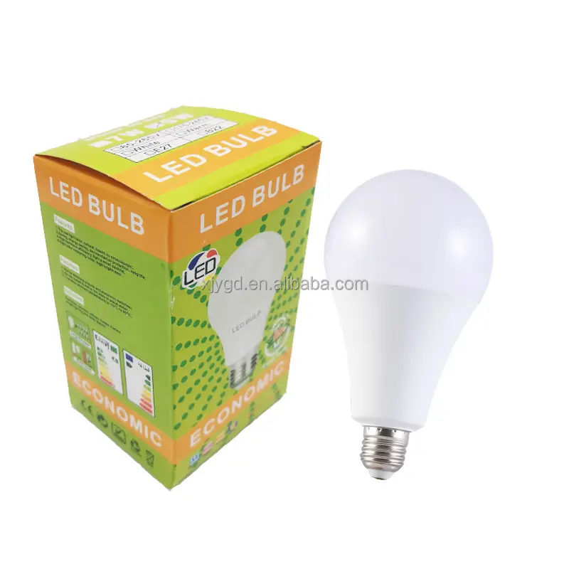 Lâmpada led para economia de energia, lâmpada led pp + lâmpada de alumínio 3000-6500k 85-265v, para iluminação interna