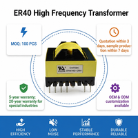 Fabricant sur mesure de transformateurs haute tension ER40, transformateurs haute fréquence MV/HV, convertisseur de puissance, transformateur haute fréquence