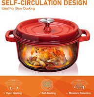 Casserole antiadhésive compatible induction avec poignées en forme de cœur et couvercle, ustensile de cuisson léger en aluminium pour cuisinière à gaz, idéal pour la cuisine domestique