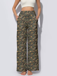 Không có moq/mô hình tùy chỉnh/thả-mua sắm/bán buôn của phụ nữ cao eo rộng xà cạp quần, mềm mại đàn hồi giản dị Palazzo quần cho Tùy chỉnh thời trang dạo phố, tùy chỉnh của phụ nữ quần - Product Image 4