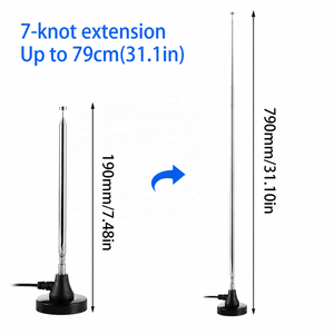 <span class=keywords><strong>Antenne</strong></span> radio <span class=keywords><strong>FM</strong></span> télescopique à base magnétique intérieure 87,5-108 MHz pour Pioneer Onkyo Yamaha Marantz - Product Image 2