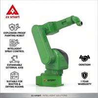 Robot de peinture articulé 6 axes certifié ATEX antidéflagrant, moteur de boîte de vitesses, profilé métallique en aluminium pour cadre de porte et fenêtre, automatique