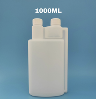 100ml 250ml 1000ml bouteille de dosage à chambre de dosage à Double cou en plastique