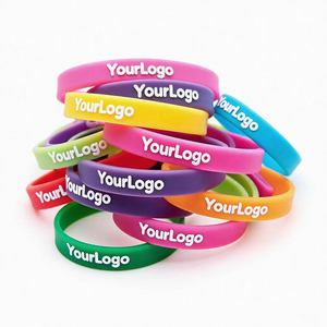 Pulseras de caucho y silicona deportivas personalizadas para hombre, haz tus propias pulseras de goma con mensaje o logotipo, muñequeras personalizadas - Product Image 1