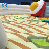 Châteaux gonflables commerciaux avec toboggan gonflable en forme de bol de ramen, nuages arc-en-ciel amusants et mignons pour enfants et adultes