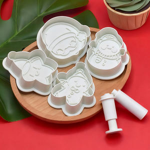 ชุดอุปกรณ์คริสต์มาสอเนกประสงค์ แม่พิมพ์ฟองดองท์แบบกด ตัดคุ้กกี้ แม่พิมพ์เค้ก - Product Image 1