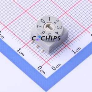 MER-08S Rotary Encoder Switch SMD,10x10mm Switch 8 True Code - Product Image 1