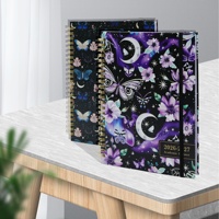 Carnet spirale double fil personnalisable et durable, modèle papillon, pour le travail et le bureau – Collection 2026-2027, Vente Flash