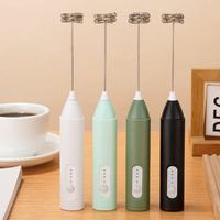 Batidora de Mano Portátil Recargable Al Por Mayor, Batidor Eléctrico para Café, Espumador de Leche, Batidor de Huevos, Utensilio de Cocina de Metal para Crear Espuma