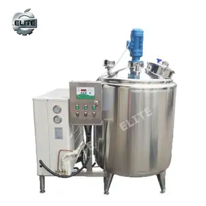milk cooler cooling tank mixing tank with agitator mixer liquid jacket heating mixing tank