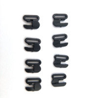 Bandoulière noire de haute qualité attache coulissante petits clips crochets de soutien-gorge en plastique