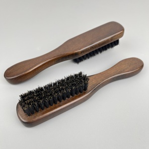 Brosse à <span class=keywords><strong>raser</strong></span> en bois de haute qualité couleur antique <span class=keywords><strong>pour</strong></span> l'entretien de la barbe et l'utilisation à domicile, en salon et à l'hôtel, brosse à poils de sanglier - Product Image 2